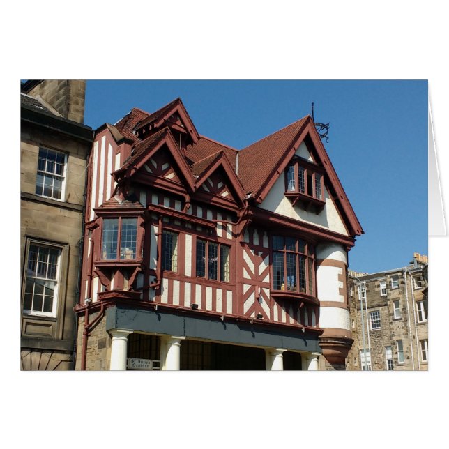 Edificio de armazones de encino Tudor, Edimburgo,  (Anverso (Horizontal))