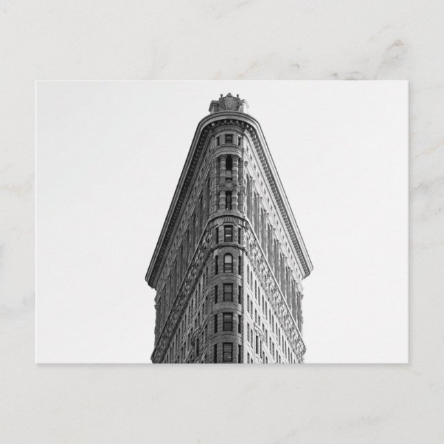 Edificio de Flatiron, postal de New York City (Anverso)