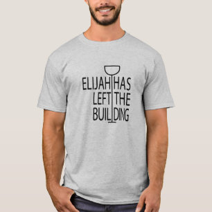 Edificio de la camiseta graciosa básica de los hom