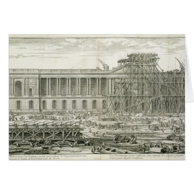 Edificio de la entrada principal del Louvre, París (Anverso (Horizontal))