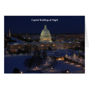 Edificio del Capitolio de Estados Unidos de noche