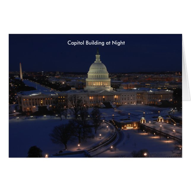 Edificio del Capitolio de Estados Unidos de noche (Anverso (Horizontal))