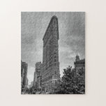 Edificio Flatiron, rompecabezas de NYC<br><div class="desc">Foto en blanco y negro del icónico edificio Flatiron,  NYC.</div>