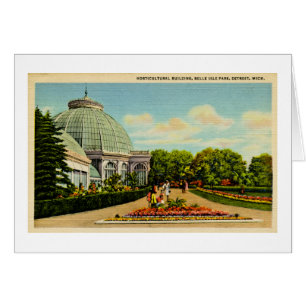 Edificio hortícola, parque de la isla de la