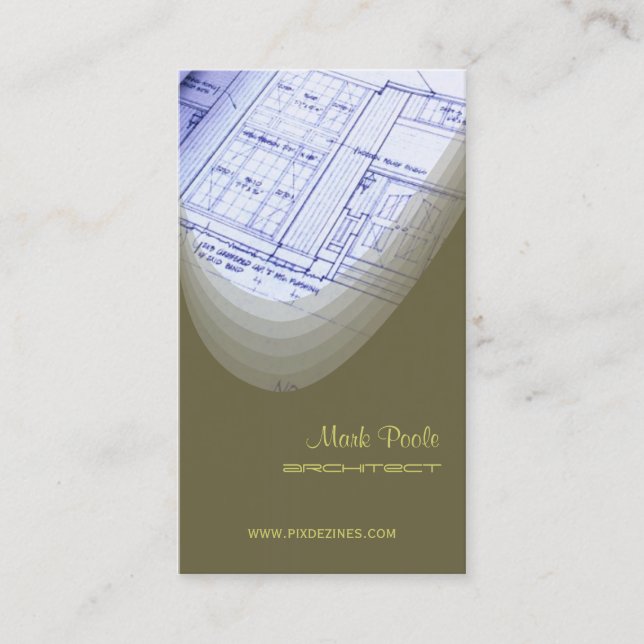 Edificios de Guay, arquitectos tarjetas de visita (Anverso)