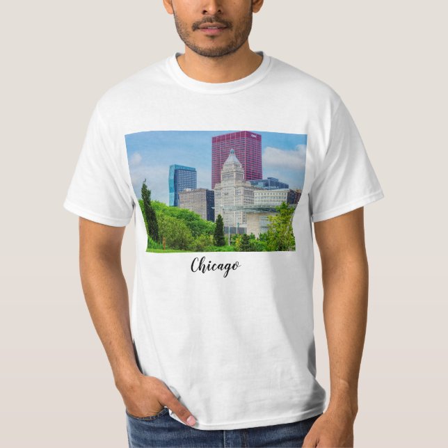 Edificios De La Camiseta De Chicago (Anverso)