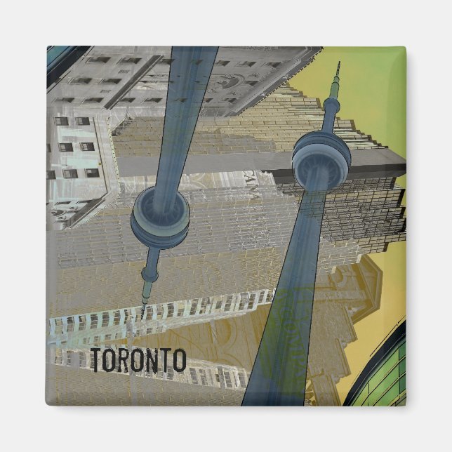 Edificios de Toronto con imán de torre CN (Frente)