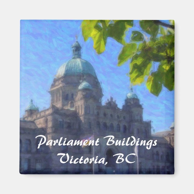Edificios del Parlamento, Victoria, imán BC (Frente)