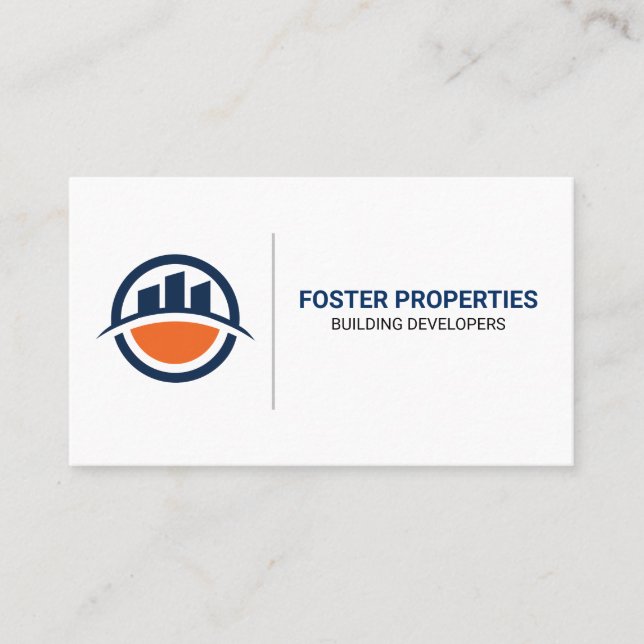 Edificios inmobiliarios | Tarjeta de visita de pro (Anverso)