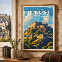 Edimburgo Escocia Viaje Arte Vintage