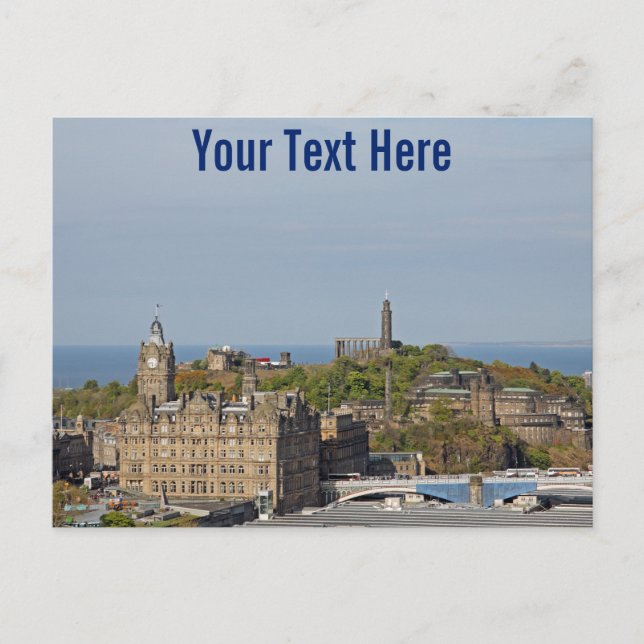 Edinburgh, Escocia postal personalizable (Anverso)