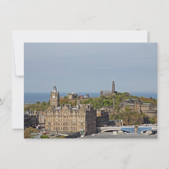 Edinburgh, tarjeta de Escocia (Anverso)