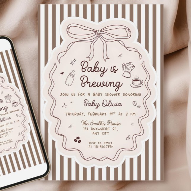 Editable Baby está preparando la Invitación para l (Subido por el creador)