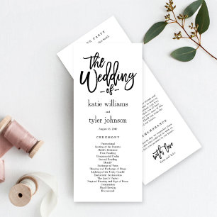 EDITABLE COLOR Boda Ceremonia Programa #BCC