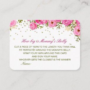 Editable Cómo de grande es la tarjeta Belly de mam