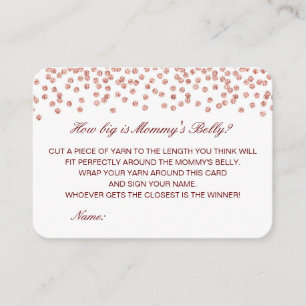 Editable Cómo de grande es la tarjeta Belly de mam