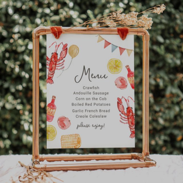 Editable Crawfish Menu Sign (Subido por el creador)