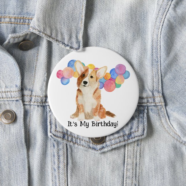 Editable "¡Es mi cumpleaños!" Chapa (In situ)