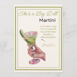 Editable es una tarjeta de recetas Big Dill Martin