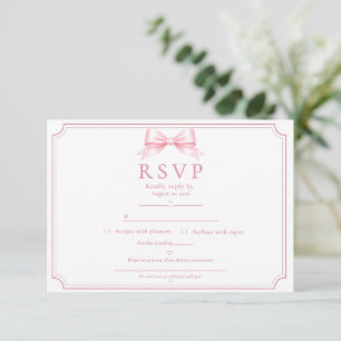 Editable Pink Bridal Shower Elegante Arco RSVP
