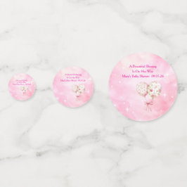 Editable Pink Chinoiserie Table Confetti