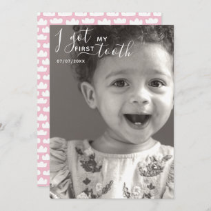 Editable Tengo mi primera tarjeta dental