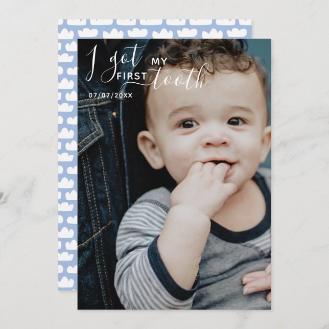 Editable Tengo mi primera tarjeta dental (Anverso / Reverso)