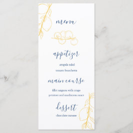 Editable Wedding Menu