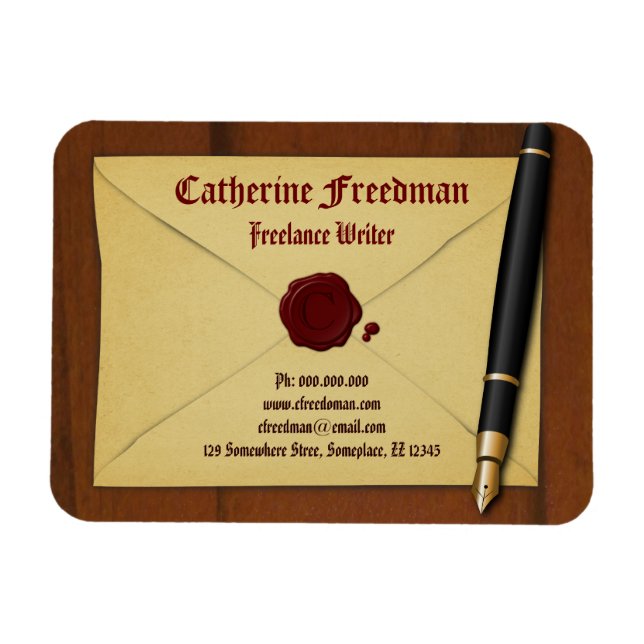 Editor de escritores Autor de pequeños imanes Flex (Horizontal)