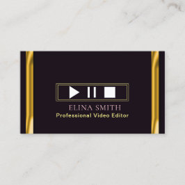 Editor de vídeo profesional Tarjeta de visita de o