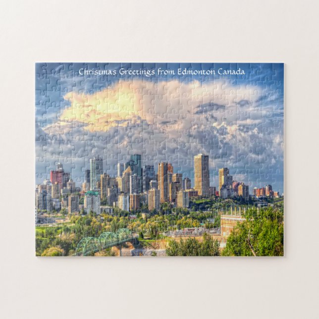 Edmonton Ciudad Canadá. Rompecabezas (Horizontal)