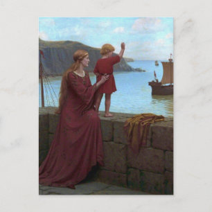 Edmund Blair Leighton - Tarjeta postal de despedid