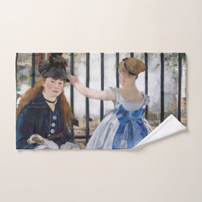 Edouard Manet - El ferrocarril (Toalla de mano)