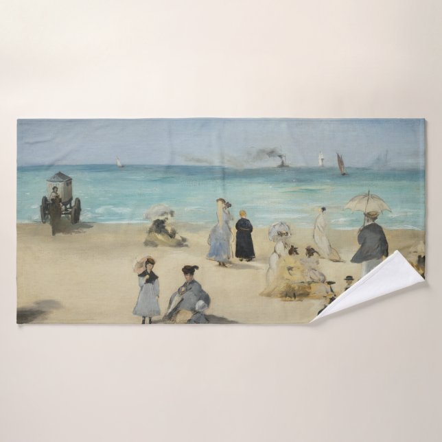 Edouard Manet - En la playa, Boulogne-sur-Mer (Toalla de baño)