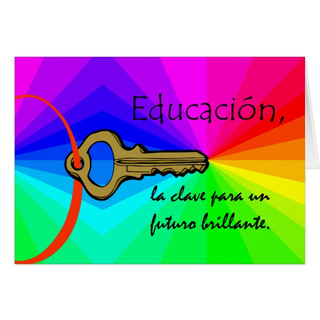 Educacion, Tarjeta de Apreciación Docente en Españ (Anverso (Horizontal))