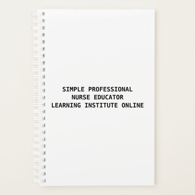 EDUCADOR PROFESIONAL DE ENFERMERÍA.  Agenda (Anverso)