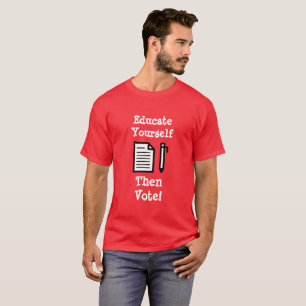 Educarse y luego votar en camiseta