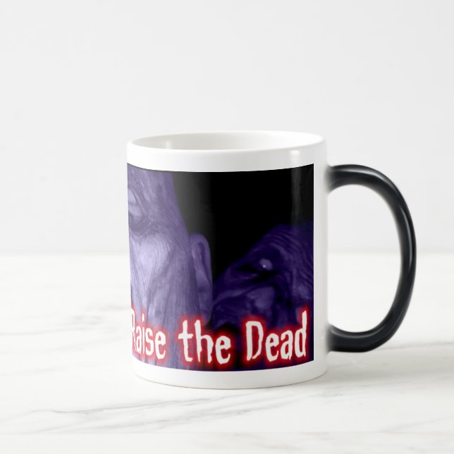 Eduque a los muertos - taza mágica del logotipo (Derecha)