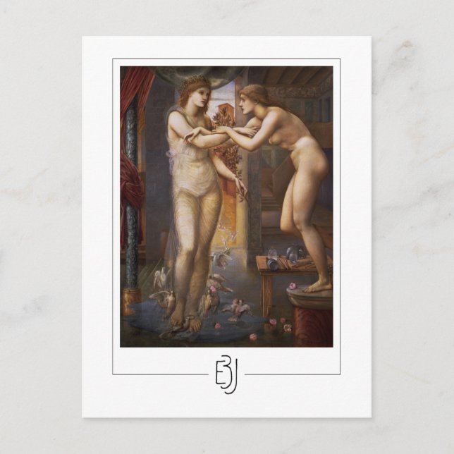 Edward Burne-Jones #10 - postal Bella Artes (Anverso)