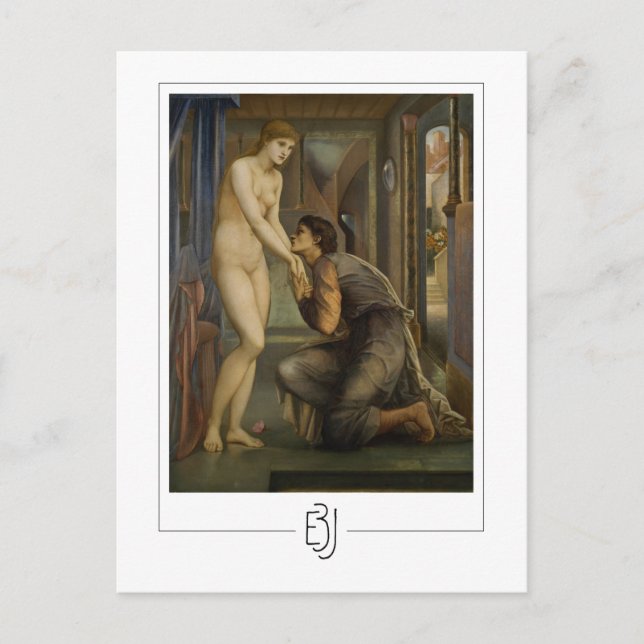 Edward Burne-Jones #12 - postal Bella Artes (Anverso)