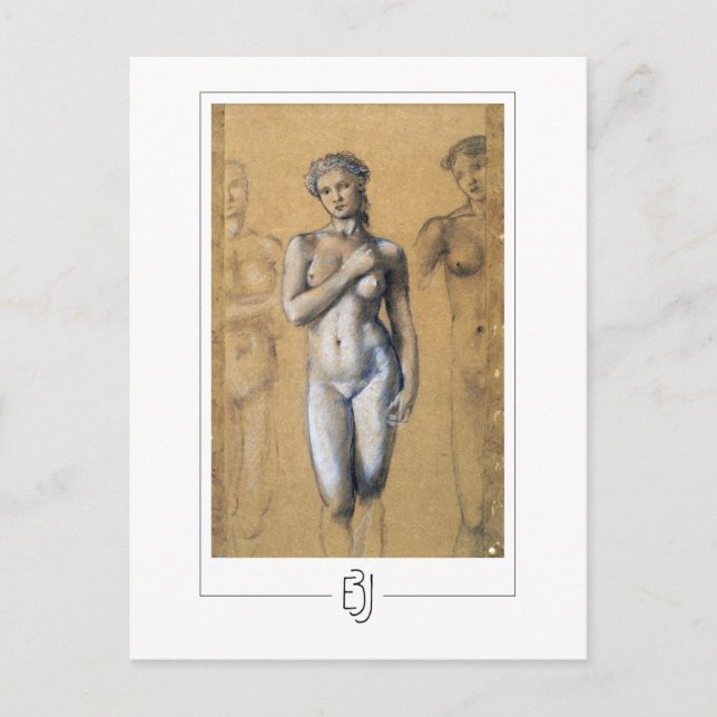 Edward Burne-Jones #15 - postal Bella Artes (Anverso)
