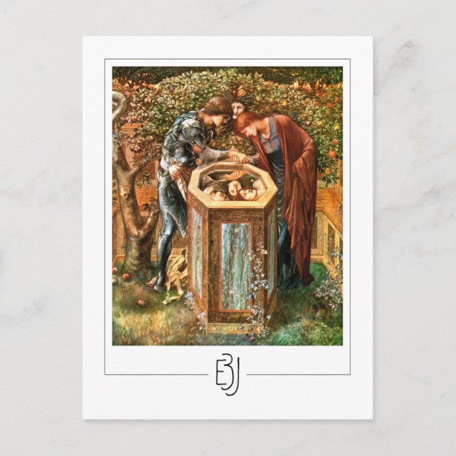 Edward Burne-Jones #160 - postal Bella Artes (Anverso)