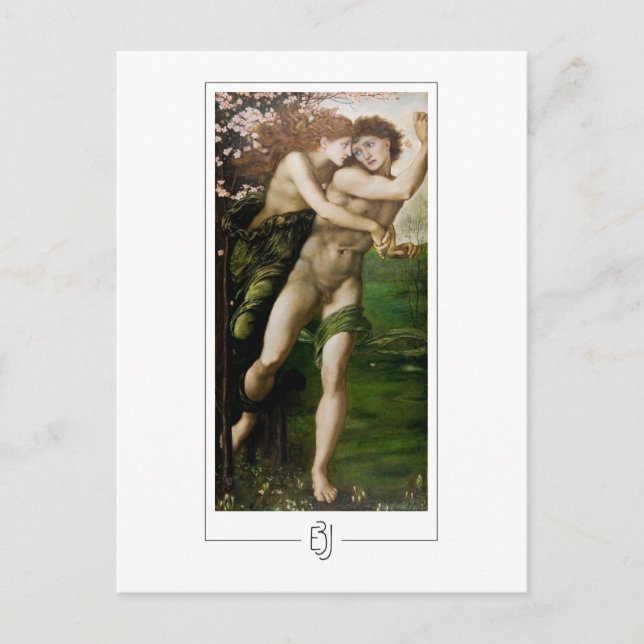 Edward Burne-Jones #20 - postal Bella Artes (Anverso)