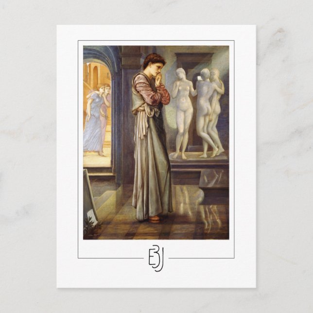 Edward Burne-Jones #22 - postal Bella Artes (Anverso)