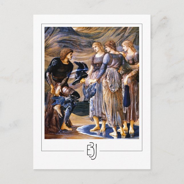 Edward Burne-Jones #258 - postal Bella Artes (Anverso)