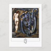 Edward Burne-Jones #261 - postal Bella Artes