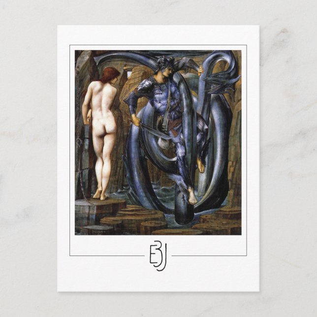 Edward Burne-Jones #261 - postal Bella Artes (Anverso)
