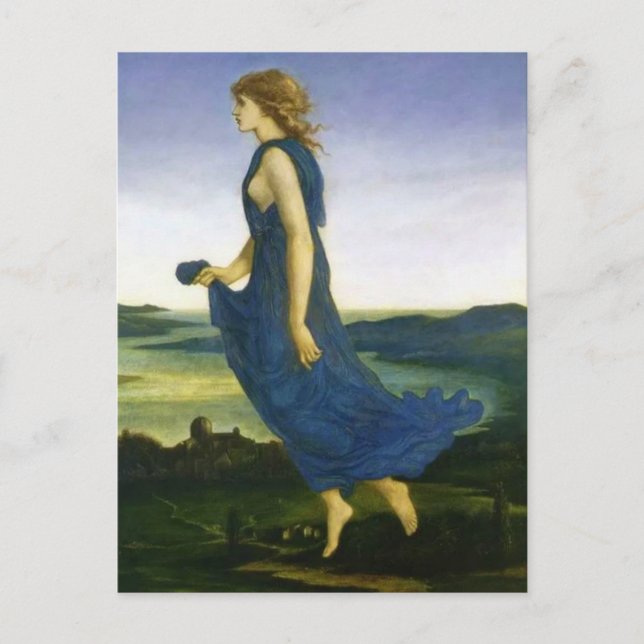 Edward Burne-Jones - La tarjeta postal de la estre (Anverso)
