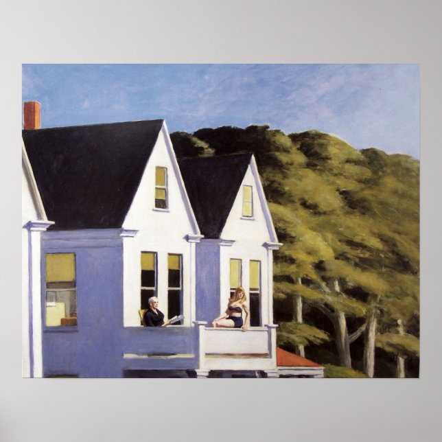 Edward Hopper Wall Art Design Decoración Poster (Frente)