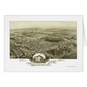 Edwardsville, mapa panorámico del PA - 1892